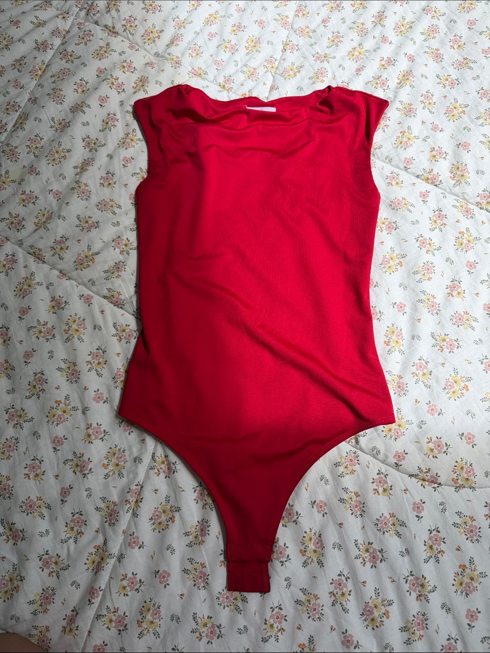 T.J.Maxx Bright Red Sleeveless Bodysuit
